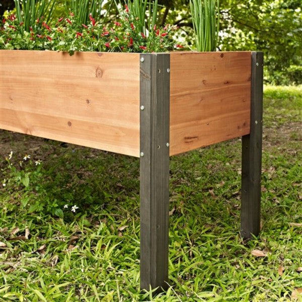 fee1349e32e44de9b27506f7f6c3c0ae Elevated Outdoor Raised Garden Bed Planter Box 70 x 24 x 29 inch High