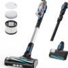 Cordless Vacuum Cleaner, Stick Vac with Tangle-Resistant Design, Up to 50 Minutes, Powerful Suction, Rechargeable, Lightweight, and Versatile for Carpet, Hard Floor, Pet Hair, LVAC-200