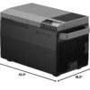 Car Refrigerator, 40 Qt(38L) Portable Refrigerator, Electric Cooler with Ice Maker, Dual Zone WIFI APP Control(-13°C~50°C), 12/24V DC/AC For Camping, Travel, Fishing, Outdoor, Truck