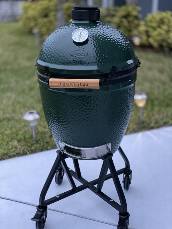 ffa9bfcb91e44e8290f60c2bd9ac4675 Brand new big green egg grill smoker with new accessories