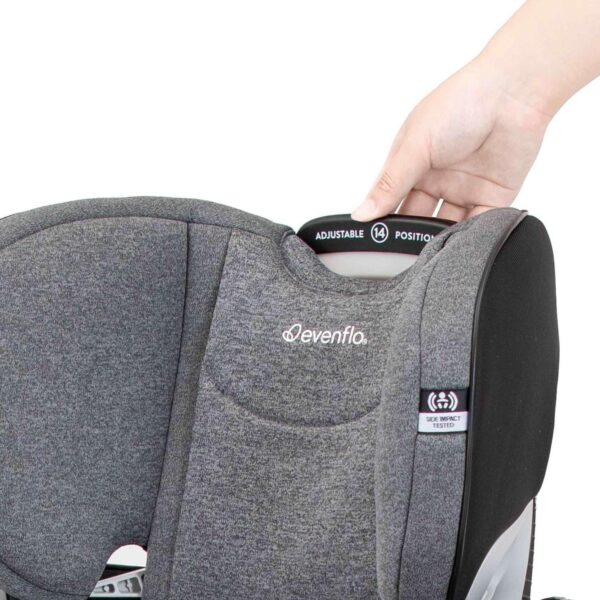 Revolve360 Extend Convertible Car Seat with 360 Degree Rotation, Extended Rear-Facing, Forward-Facing, Booster Mode, and Secure Latch Install, Revere Gray