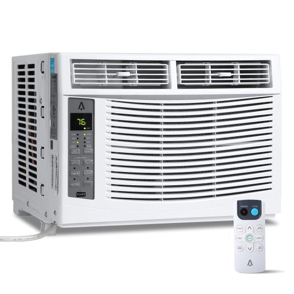 ffca1088a081441d94c74da7f60a1447 Window Air Conditioner With Reusable Filter & Controls, 6000 BTU 115V~, Suitable for 250 Sq.Ft