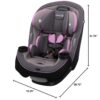 Grow and Go All-in-One Slim Convertible Car Seat, Rear Facing, 5-40 lbs, Forward Facing (30–65 lbs), High Back Booster Seat 40-100 pounds, Aqua Pop