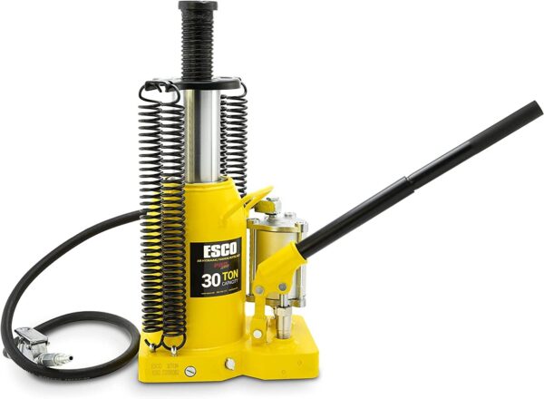 ffed8b82d74c41768b33dd6507d99249 ESCO 30 Ton Pro Series Air Hydraulic Bottle Jack – Heavy Duty Lifting for Automotive and Industrial Use